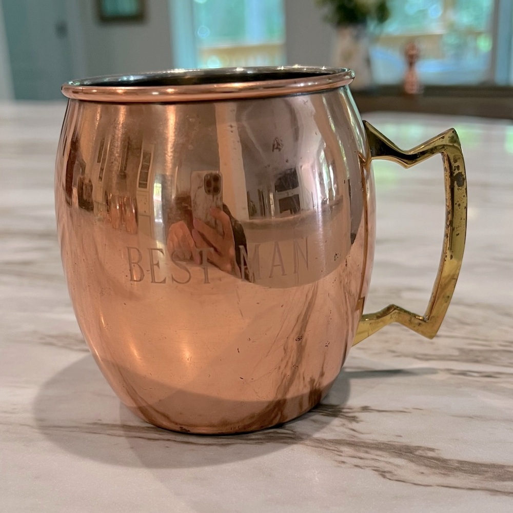 Copper BEST MAN mug 16 oz